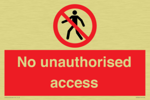 No unauthorised access